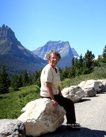 Bette with GNP Mtns 0882